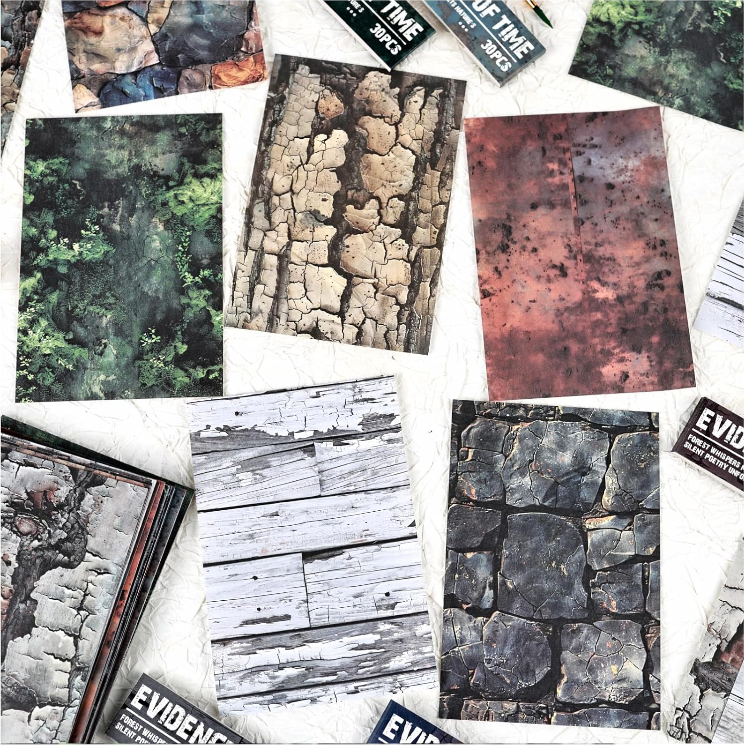 Diuhofart 30 Sheets Lace Edged Vintage Scrapbook Paper, Assorted Set – 3 Pack Background Stationery Paper Ephe - view 17