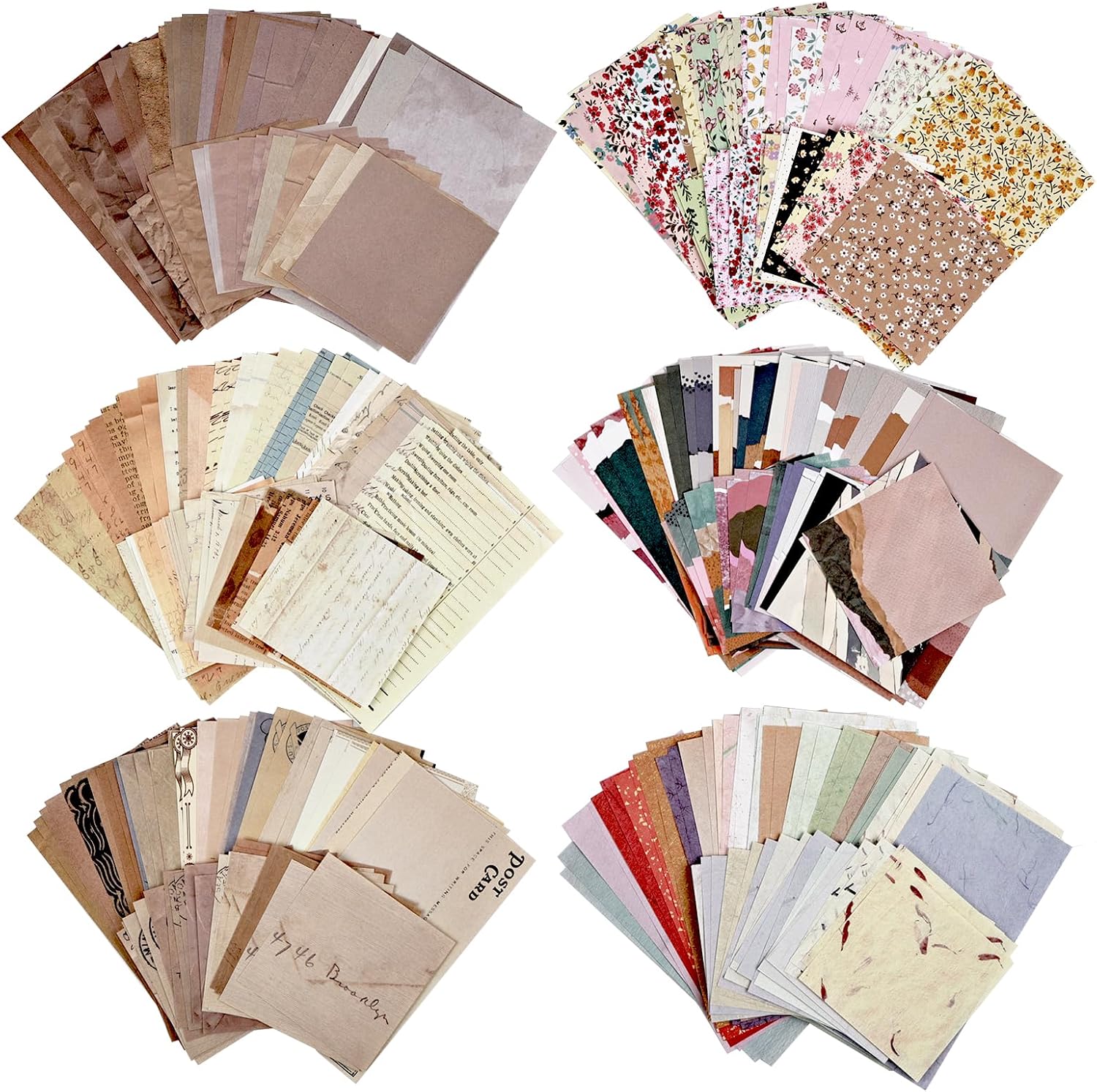 Diuhofart 30 Sheets Lace Edged Vintage Scrapbook Paper, Assorted Set – 3 Pack Background Stationery Paper Ephe - view 11