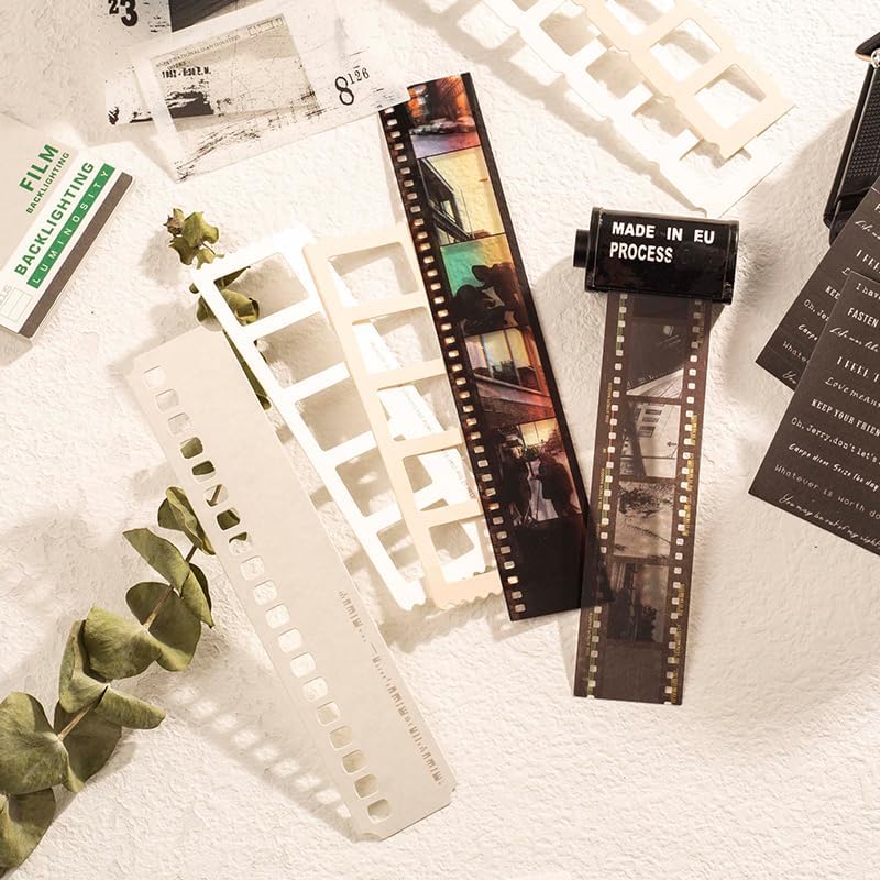Diuhofart 94Pcs Scrapbooking Supplies Kit, Old Film Strips Photo Frames for Junk Journal Supplies, Scrap Booki - view 2