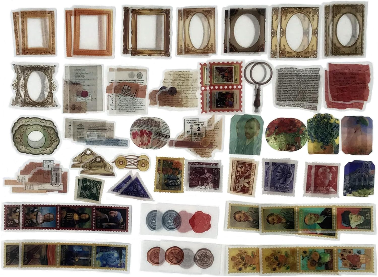 Esweny 200PCS Vintage Scrapbooking Supplies Kit for Journaling, Junk Journal Planners Aesthetic Cottagecore Ro - view 6