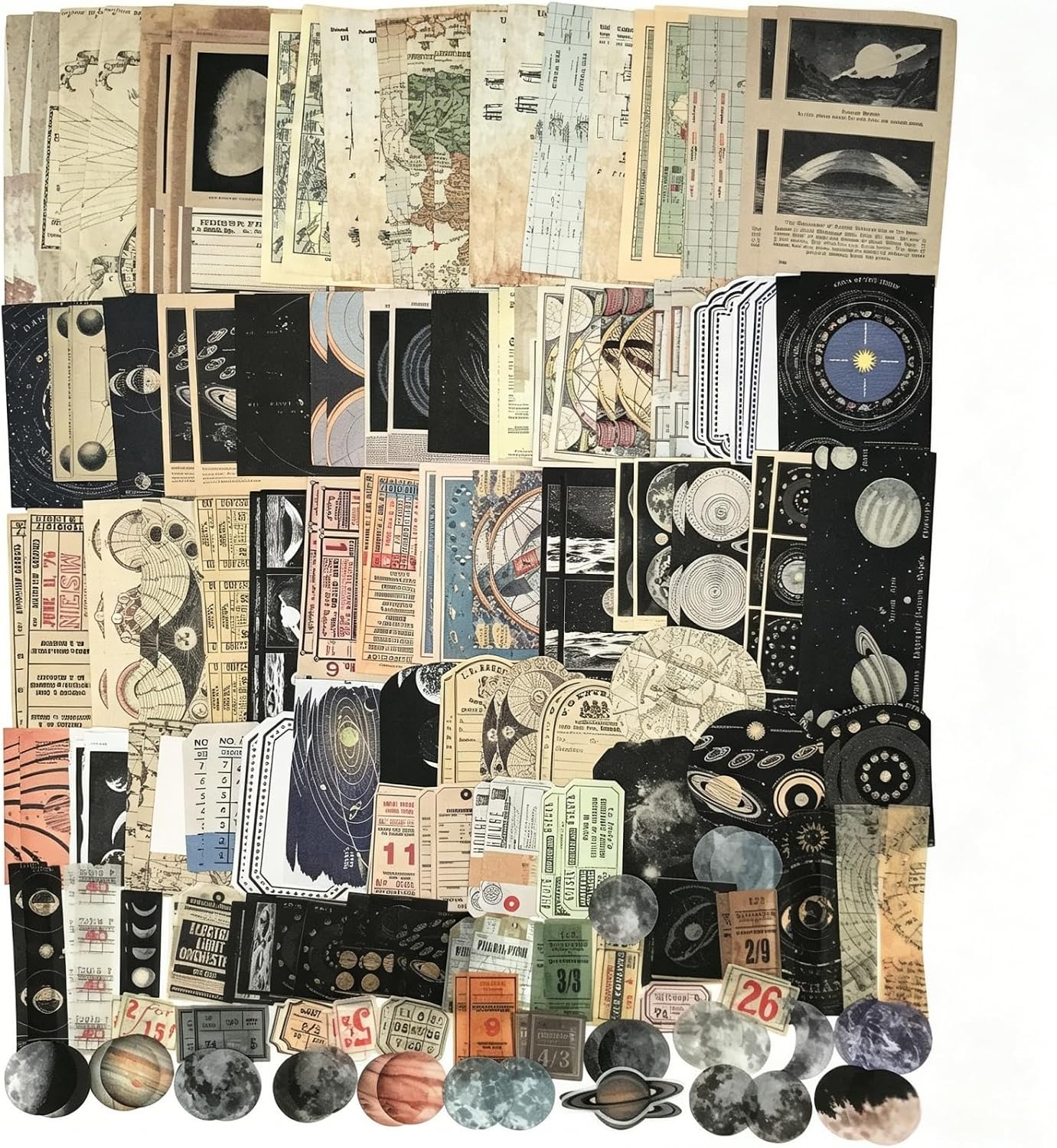 Esweny 200PCS Vintage Scrapbooking Supplies Kit for Journaling, Junk Journal Planners Aesthetic Cottagecore Ro - view 14