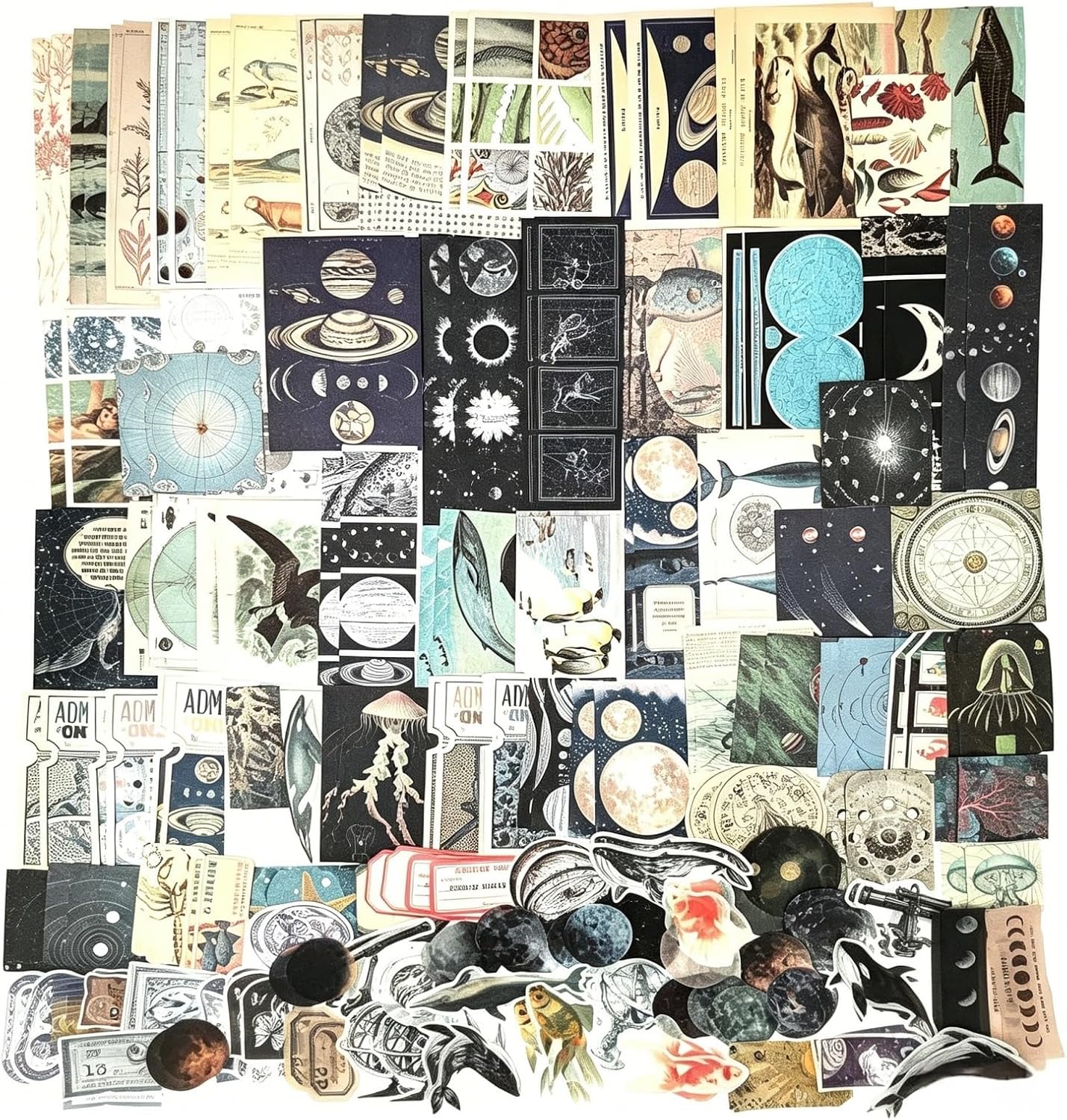 Esweny 200PCS Vintage Scrapbooking Supplies Kit for Journaling, Junk Journal Planners Aesthetic Cottagecore Ro - view 11
